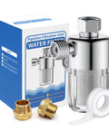 Heavy Duty Brass Inline Water Filter Rock Solid 40 Micron Mesh Strainer Anti Scale Hose Pre Filter for washing machine and RV