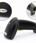 USB Laser Barcode Scanner Wired Handheld Reader For Fast Checkouts And Inventory Plug And Play Setup Scan Barcodes Quickly Works With Windows Mac Linux Compatible With Word Excel Novell Durable Black Design