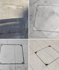 Heavy Duty Waterproof Rectangular Drainage Cover With Hidden Embedded Manhole And Septic Tank Lid for lawn dock and pavement