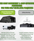 Floor Mounted Golf Simulator Projector Enclosure With Sturdy Full Steel Frame And Built In Cooling Vent System, Clear Viewing Panel
