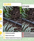 25 Pack 6 Inch Landscape Staples 11 Gauge Galvanized Lawn Stakes securing weed barrier fabric, comparison of product efficacy.