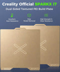 Heavy Duty Flexible Pei Build Plate For 3D Printers Slick Dual Sided Textured Steel Sheet Rock Solid Heated Bed Surface 265X300Mm