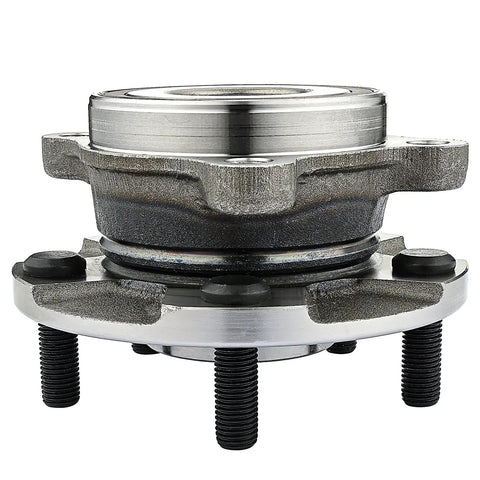 Heavy Duty Front Wheel Bearing Hub Assembly 2 Pack Rock Solid Construction showing close-up view with mounting studs.
