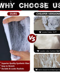 Comparison of 1000 Square Feet Spider Web Halloween Decor with 30 Fake Spiders White Cobweb Mesh against cheaper versions.