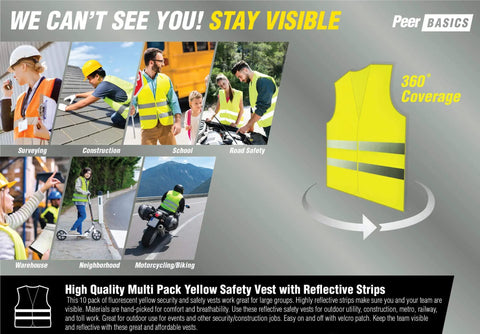 Bulk Pack Reflective Safety Vests High Visibility Orange Mesh For Men And Women with 360-degree coverage image and usage scenarios.