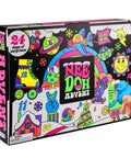 Squishmas Advent Calendar With 24 Days Of Hype NeeDoh Sensory Squishies features colorful packaging with numbered doors for fun.