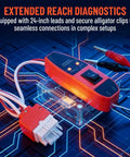 Nosweat Hvac Ecm Motor Tester delivers instant gonogo diagnostics with 24-inch leads and alligator clips for easy connections.