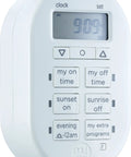 Plug And Play Digital Timer For Indoor Lights Lamps Small Appliances And Home Theater Easy Peasy Setup Saves Electricity with digital display.