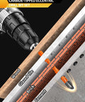 Masonry drill bit set BGTEC, 10 pcs, carbide-tipped eccentric bits (3/16"–1/2"), for masonry, brick, concrete, tile.