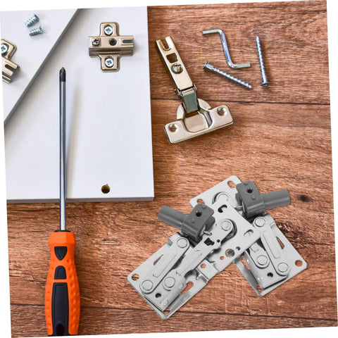 Soft Close Surface Mount Cabinet Hinges With Concealed Tip Out Tray Hardware 2 Pack Noiseless Damping Mechanism parts on wood