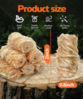Waterproof 72 Pack Fire Starters showing a stack on tree stump, natural pine, 2-inch size, for campfires grills and camping