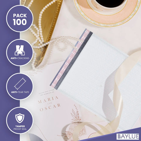 10x13 Inch Poly Bubble Mailers With Self Seal Padded Envelopes For Thick Books, Air Cushioned Protection, Waterproof Lightweight