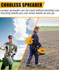 Comparison of traditional seeding vs. using Cordless Seed And Fertilizer Power Spreader Handheld For Lawn Care