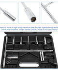 Workhorse Chrome Metric Socket Wrench Set Featuring T Handle Design And Non Slip Rubber Grip Made From Premium Vanadium Steel To Crack Through Rusty Bolts Without Any Sweat Or Hassle in a tool case.