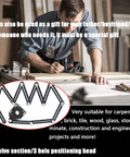 Man using Durable Aluminum Multi Angle Measuring Ruler With 12 Sided Angles And 3 Hole Positioning Apertures on a workbench