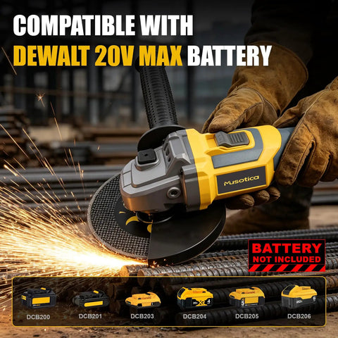 Tool Belt Essential Brushless Cordless Angle Grinder Runs A Slick 9000 Rpm In A Tight Four And Half Inch Package with DEWALT battery compatibility.