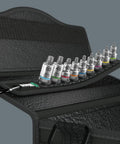 Belt B 3 TORX Bit Socket Set With Holding Function For Screws And Bolts, 3/8 Inch Drive, 9-Piece On A Rugged Textile Belt Displayed