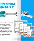 Heavy Duty Drywall Anchors And Screws Kit With Zero Screw Drill Setup For Quick SheetRock Mounting, display of anchors and screws packs.