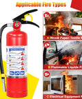 Beefed Up 5 Pound ABC Fire Extinguisher With Wall Mount Bracket, Solid Dry Chemical Blaster For Home Garage Ride And Workshop Safety near fire types.