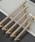 Sleek Knurled Gold Cabinet Pulls For Kitchen Drawers Top Shelf Hardware 10 pack of heavy duty handles with knurled grip.