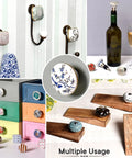 50 Piece White Ceramic Striped Drawer Knobs For Kitchen Cabinet Door Pulls Bring Legit Flair To Any Drawers Or Cupboards While Packing Flat Out Durability And Smooth Professional Installation Today displayed in various settings.