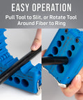 Mid Span Slit And Ring Tool For Fiber Optic Cables in use, demonstrating easy operation for slitting or ringing.