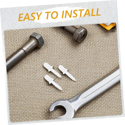 Heavy Duty White Plastic Shutter Repair Pins And Louver Spring Clips For Quick No Fuss Household Fix Ups Rock Solid Replacement Kit, set of clips with tools.