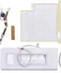 Genuine Replacement Heating Element For Washer And Dryer Repair Real Deal W10539037 parts including connectors and housing.