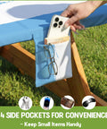 Must Have Outdoor Table Protector Set For 72 Inch Tables And 72 Inch Benches Waterproof Windproof Picnic Table Cover with pocket