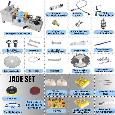 Beast Mode Flexible Shaft Bench Grinder Polishing Drill For Jade Wood Jewelry Crafting With Hustle Ready Aluminum Rod accessories and toolset