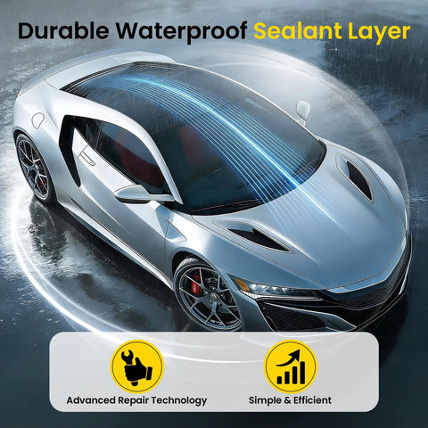 Real Talk Car Scratch Remover Pen For A Straight Up Rig Polish And Effortless Paint Touch Ups For All Exterior Colors And Weekend Warriors In A Twin Pack on a silver sports car.
