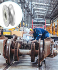 Hella Rugged 10 Pack U Groove Bearing Carbon Steel Sealed Ball Bearing 3X12X4MM shown in a workshop with a technician inspecting equipment.