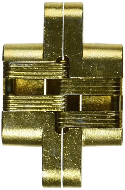 Heavy Duty Concealed Butt Hinges Ul Fire Rated 20 90 180 Minute Satin Brass Alloy Steel showing hidden pivot design.