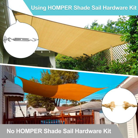 Heavy Duty Stainless Steel Sun Shade Sail Hardware Kit For Garden Awnings And Shade Sails, Includes Triangle, Square, And Rectangle Fixing Accessories, Rust Resistant, Easy Install For Quick Outdoor Setup