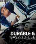 Mechanic using Eight Pack LED Flashlights With Batteries Included for car inspection