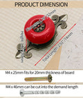 Dope Red Ceramic Cabinet Knobs For Dressers And Kitchen Drawers Solid Zinc Alloy Body dimensions 2.91" x 1.02" x 1.26"