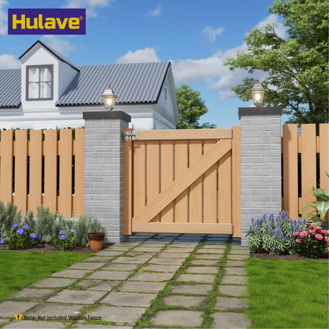 Tough As Nails Gravity Self Locking Fence Gate Latch Heavy Duty Silver Stainless Privacy Hardware Real Deal For Yard Wooden Vinyl Metal Gates Weather Tight Premium Build on a wooden fence gate.