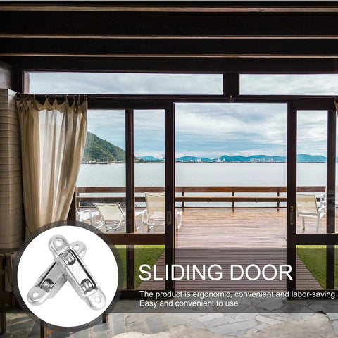 Heavy Duty Nylon Roller Wheels With Double Bearings For Smooth Gliding Sliding Screen Doors Plus Patio Entries Quick Fix Four Pack Replacement Hardware Set on a sliding door.