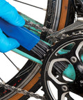 Drivetrain Clean Brush With Contoured Tip Designed To Wipe Grit From Tight Crannies And Reach Every Corner Of Your Bike Chain And Cassette Dual Sided Cleaning Tool In Blue GSC 3 For Quick Pro Level Bike Maintenance, blue brush cleaning bike chain and cassette