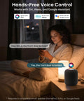 Smart Front Door Lock Set With Built In Wifi Bluetooth Deadbolt Featuring Rapid Print Fingerprint Scanner App And Voice Control for hands-free use with smart speaker.