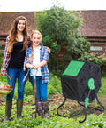 Heavy Duty 18.5 Gallon Tumbling Compost Bin Outdoor With Sliding Door For All Season Gardens And Yards Waste Black Built To Last