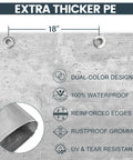 Heavy Duty Tarp Cover Extra Thick Waterproof Tarpaulin With Rip Proof Edges and Reinforced Grommets UV Resistant