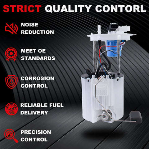Fuel Pump Module Assembly For Buick Verano 2011 Through 2015 And Chevrolet Cruze L4 1.4L 1.8L 2.0L 2.4L Replacement E4034M SP4077M Plug And Play High Efficiency Fuel System Upgrade showcased with noise reduction and corrosion control features.