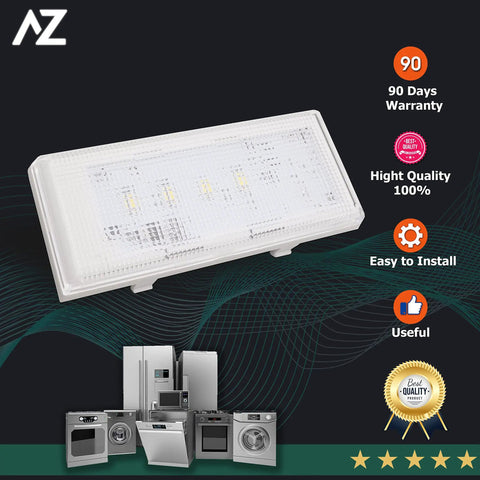 Plug And Play Refrigerator LED Light Replacement With Housing For Ceiling Right Side Easy Install Fits WRS322 And WRS325 Series Fridges