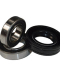 Heavy Duty Bearing And Seal Kit For Whirlpool Washing Machine Tub Replacement Featuring Premium Dual Bearings And Reinforced Gasket - 3 components including ball bearings and rubber seals.