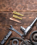 Spot Welder Chuck For Dent Removal Kit High Efficiency Dent Repair Tool metal components on wooden surface