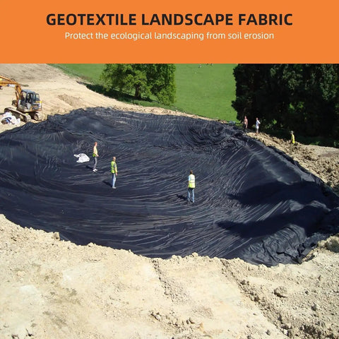 Tough As Nails Geotextile Fabric For Driveways And Erosion Control 6 Ft By 50 Ft 6 Oz Non-Woven PP Drainage Fabric installation