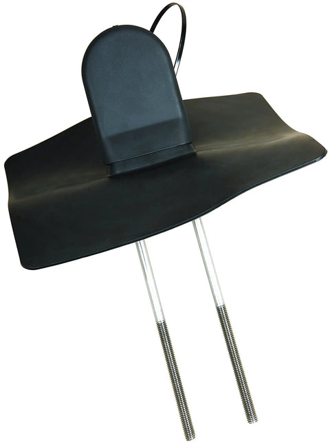 Permanent Roof Anchor With Flashing And Cap For Wood Frame Structures That Fits Multiple Size Trusses With Bolt And Clamp Installation
