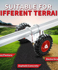 6 Inch Heavy Duty Gate Wheel With Rubber Tire For Chain Link Fence And Sliding Or Driveway Gates Red 1 Pack