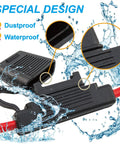 Two Pack Black 8 AWG Inline Fuse Holder With Waterproof Maxi Fuse Block showcasing waterproof design and tight seal details.